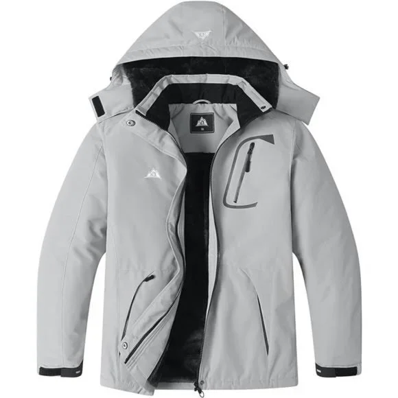 Women's‎ Plus Size Warm Winter Coat Hooded Waterproof Ski Jacket Mountain Wind